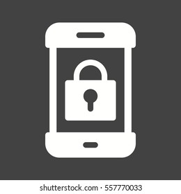 Lock, screen, phone icon vector image. Can also be used for smart phone. Suitable for mobile apps, web apps and print media.