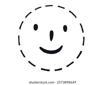 The lock screen's face detection vector icon displays a line with the shape of a face. Sensor patterns and security symbols