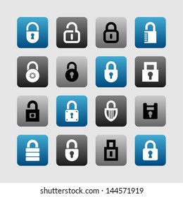 Lock and security icons