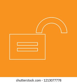 Lock, security, protection icon, stock vector illustration, EPS10.