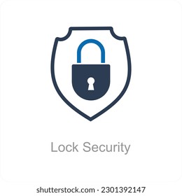 Lock Security and safety icon concept
