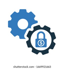 Lock, security, setting icon logo