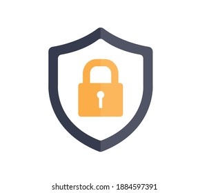 lock and security shield. Web security icon shield for your design.
