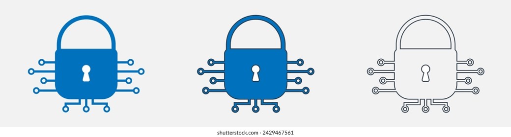 Lock secutity. Padlock With Keyhole