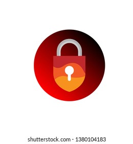 Lock Service Logo Template Design