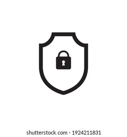 Lock Shield Icon Symbol Sign Vector