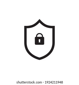 lock shield icon symbol sign vector