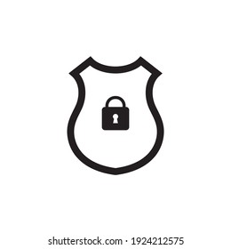 lock shield icon symbol sign vector