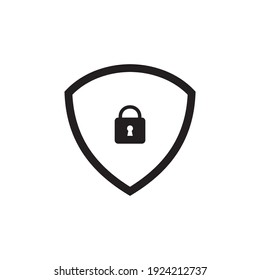 Lock Shield Icon Symbol Sign Vector