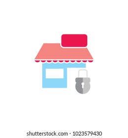 Lock Shop Logo Icon Design
