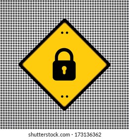 lock sign general symbol needed for use 