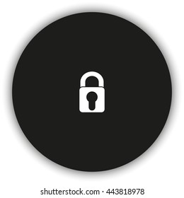 Lock sign icon.