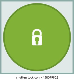Lock sign icon.