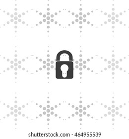 Lock sign icon.