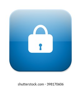 Lock sign icon. Locker button.