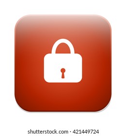 Lock sign icon. Locker button.