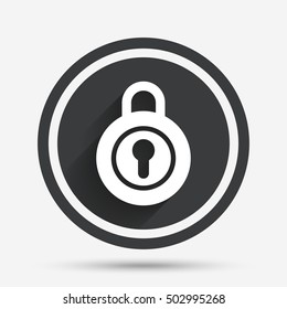 Lock sign icon. Locker symbol.