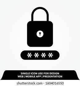 lock sign icon. lock password sign icon