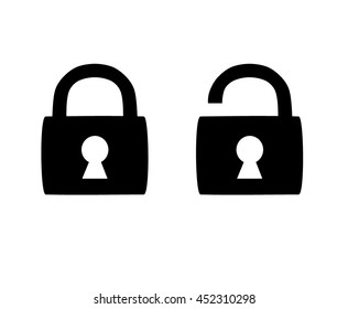 Lock silhouette