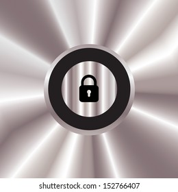 lock silver button for use