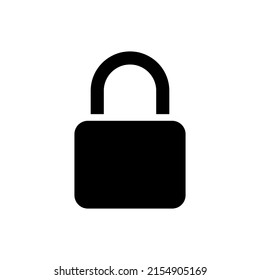 Lock simple icon for apps and web sites