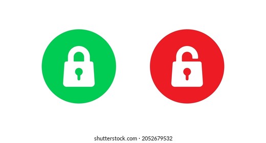 Lock simple icon vector illustration