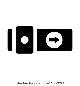 lock slider icon isolated sign symbol vector illustration - high quality black style vector icons
