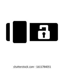 lock slider icon isolated sign symbol vector illustration - high quality black style vector icons
