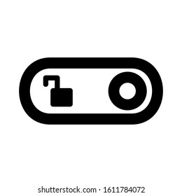 lock slider icon isolated sign symbol vector illustration - high quality black style vector icons
