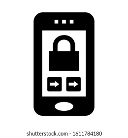 lock slider icon isolated sign symbol vector illustration - high quality black style vector icons

