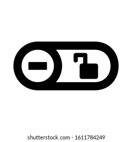 lock slider icon isolated sign symbol vector illustration - high quality black style vector icons
