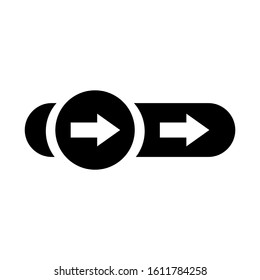 lock slider icon isolated sign symbol vector illustration - high quality black style vector icons
