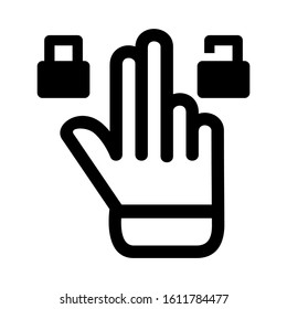 lock slider icon isolated sign symbol vector illustration - high quality black style vector icons
