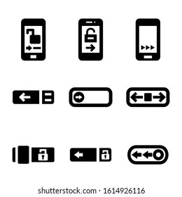 lock slider icon isolated sign symbol vector illustration - Collection of high quality black style vector icons
