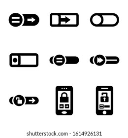 lock slider icon isolated sign symbol vector illustration - Collection of high quality black style vector icons
