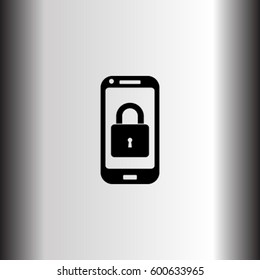 Lock smartphone vector icon