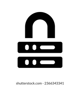 lock solid icon. vector icon for your website, mobile, presentation, and logo design.