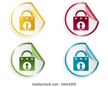 lock stickers