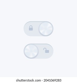 lock switch vector ui elements for web and apps