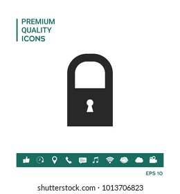 Lock symbol icon