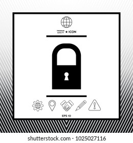 Lock symbol icon