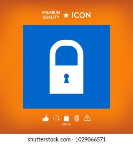 Lock symbol icon