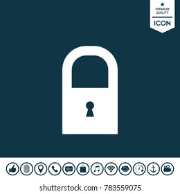 Lock symbol icon