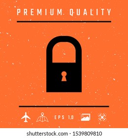 Lock symbol icon. Graphic elements for your design