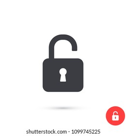 lock symbol on gray background