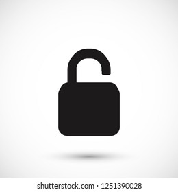 lock symbol on gray background