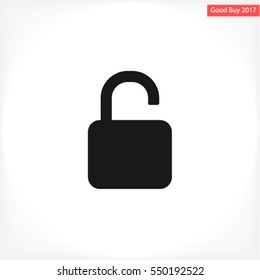 lock symbol on gray background