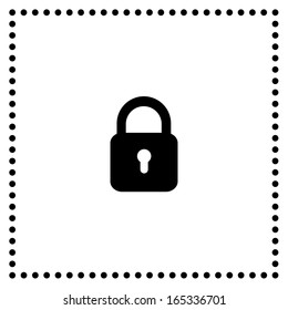 lock symbol on white background 