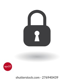 Lock symbol. Vector icon