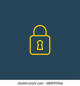lock thin line icon